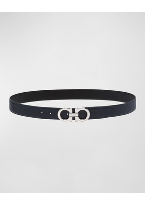 Men's Reversible Leather Gancini-Buckle Belt