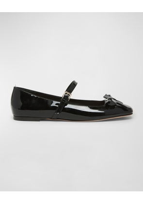 Romance Patent Bow Mary Jane Ballerina Flats