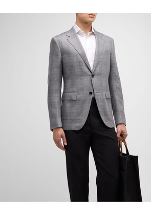 Men's Plaid Cashmere-Blend Sport Coat