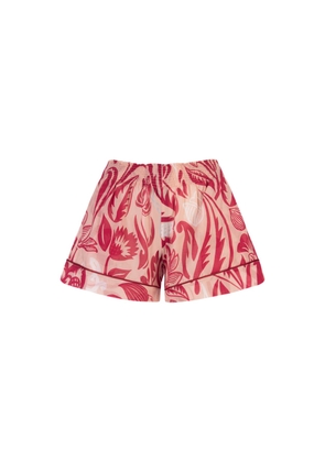 For Restless Sleepers Burgundy Paul Poiret Toante Shorts