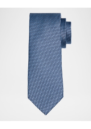 Men's Bicolor Woven Silk Tie