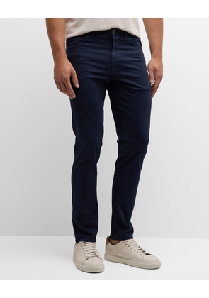 Men's Cashmere-Cotton Slim 5-Pocket Pants