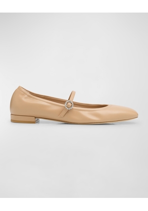 Claris Leather Mary Jane Ballet Flats