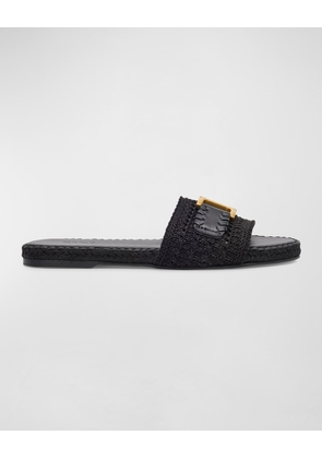 x High Summer Marcie Crochet Buckle Slide Espadrilles