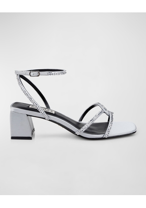 Brisa Strass Ankle-Strap Sandals