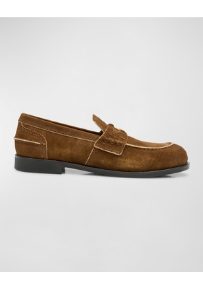 Suede Penny Loafers