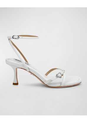 Brynna Metallic Ankle-Strap Sandals