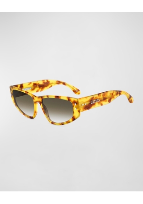 Logo Acetate Cat-Eye Sunglasses