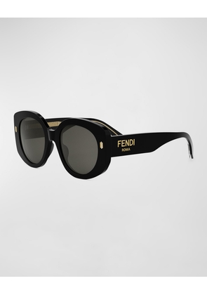 Fendi Roma Acetate Round Sunglasses