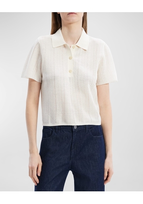 Neo Sag Harbor Cropped Short-Sleeve Polo Shirt