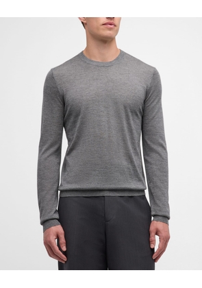 Men's Cashmere and Silk Crewneck Sweater