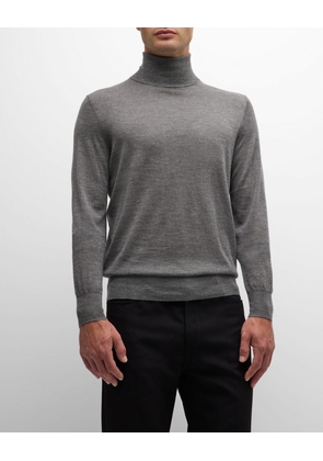 Men's Cashmere and Silk Turtleneck Sweater