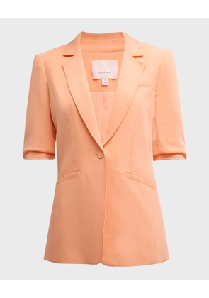 Khloe Crepe 3/4-Sleeve Blazer