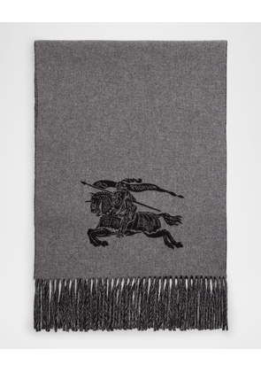 Men's Cashmere EKD Jacquard Scarf