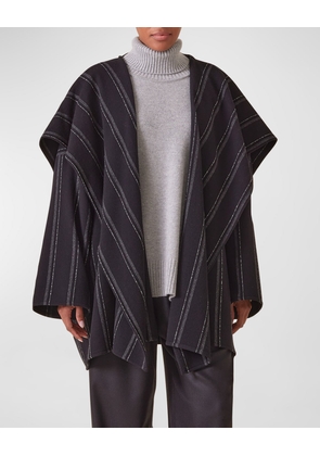 Jacket Coat With Blanket Drape (Long Plus)