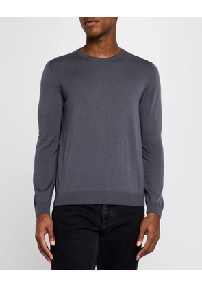 Men's Wool Slim-Fit Crewneck Sweater