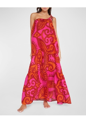 Florence Alessandra One-Shoulder Maxi Dress