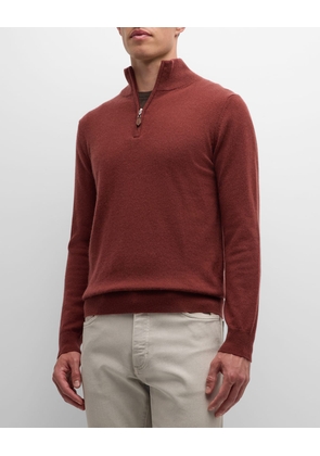 Men's Cashmere Quarter-Zip Sweater