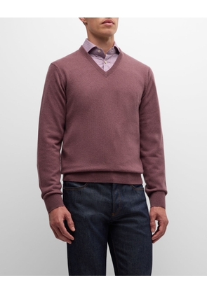 Men's Cashmere V-Neck Sweater