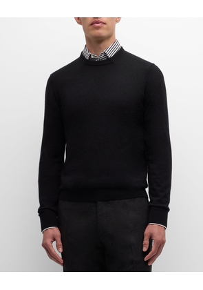 Men's Solid Cashmere Crewneck Sweater