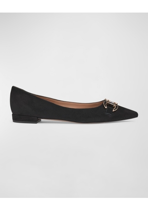 Natalya Suede Bit Ballerina Flats