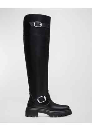 Emerson Buckle Leather Tall Boots