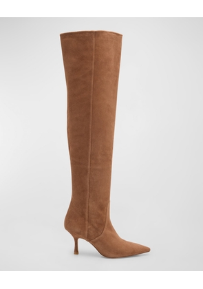 Naomi Suede Stiletto Over-The-Knee Boots