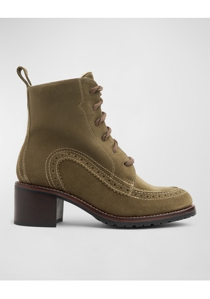 Miss Esme Suede Lace-Up Ankle Boots