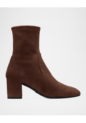 Yuliana Stretch Suede Ankle Booties