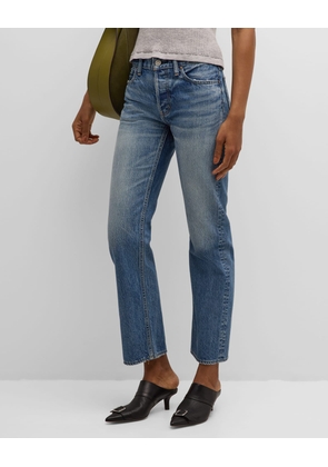 Elfers Wide Straight Mid-Rise Jeans