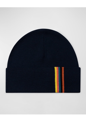 Men's Wool Artist Stripe Beanie Hat