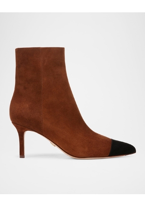 Lisa Bicolor Suede Ankle Booties