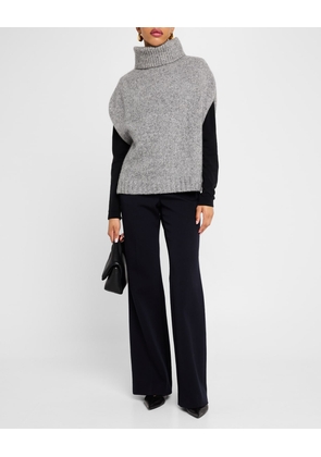 Cashmere-Silk Turtleneck Sweater