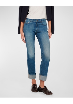 Mara Straight Mid-Rise Instasculpt Ankle Jeans