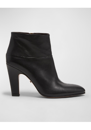 Eve Leather Zip Ankle Booties