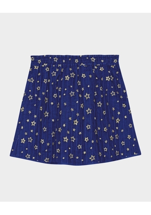 Girl's Benedicte Star Embroidered Skirt, Size 3T-6