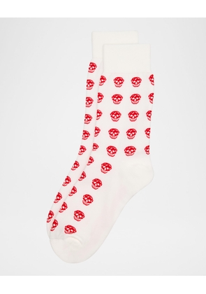 Men's Allover Skull Crew Socks