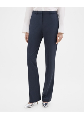 Traceable Wool Slim Straight-Leg Trousers