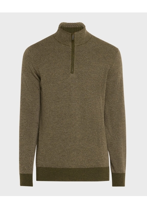 Men's Roadster 1/4-Zip Cashmere Sweater