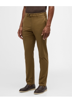 Men's Carlo Hyannis Straight Cotton Trousers