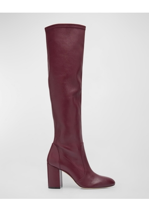 Yuliana Leather Knee Boots