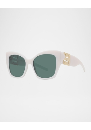 4G Liquid Square Plastic & Nylon Sunglasses