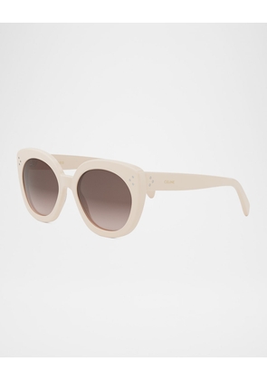 Bold 3 Dots Acetate Butterfly Sunglasses