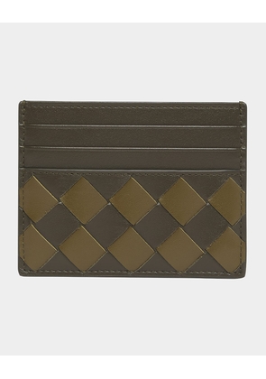 Men's Intrecciato 15 Avenue Check Card Case