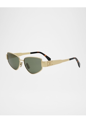 Triomphe Metal Cat Eye Sunglasses