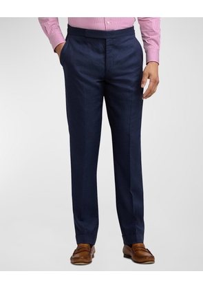 Men's Gregory Hand-Tailored Plaid Suit Trousers