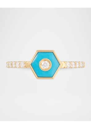 Baia Sommersa 18K Yellow Gold Ring with Lapis and Diamonds