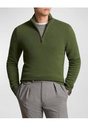 Men's Wool Quarter-Zip Sweater