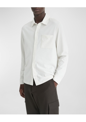 Men's Sueded Jersey Casual Button-Down Shirt