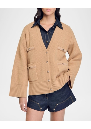 Martie Oversized Wool Cardigan